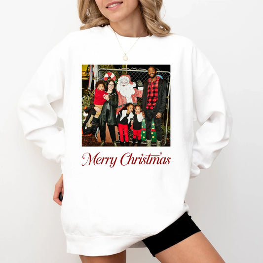 Unisex Crew-neck Sweatshirt--White