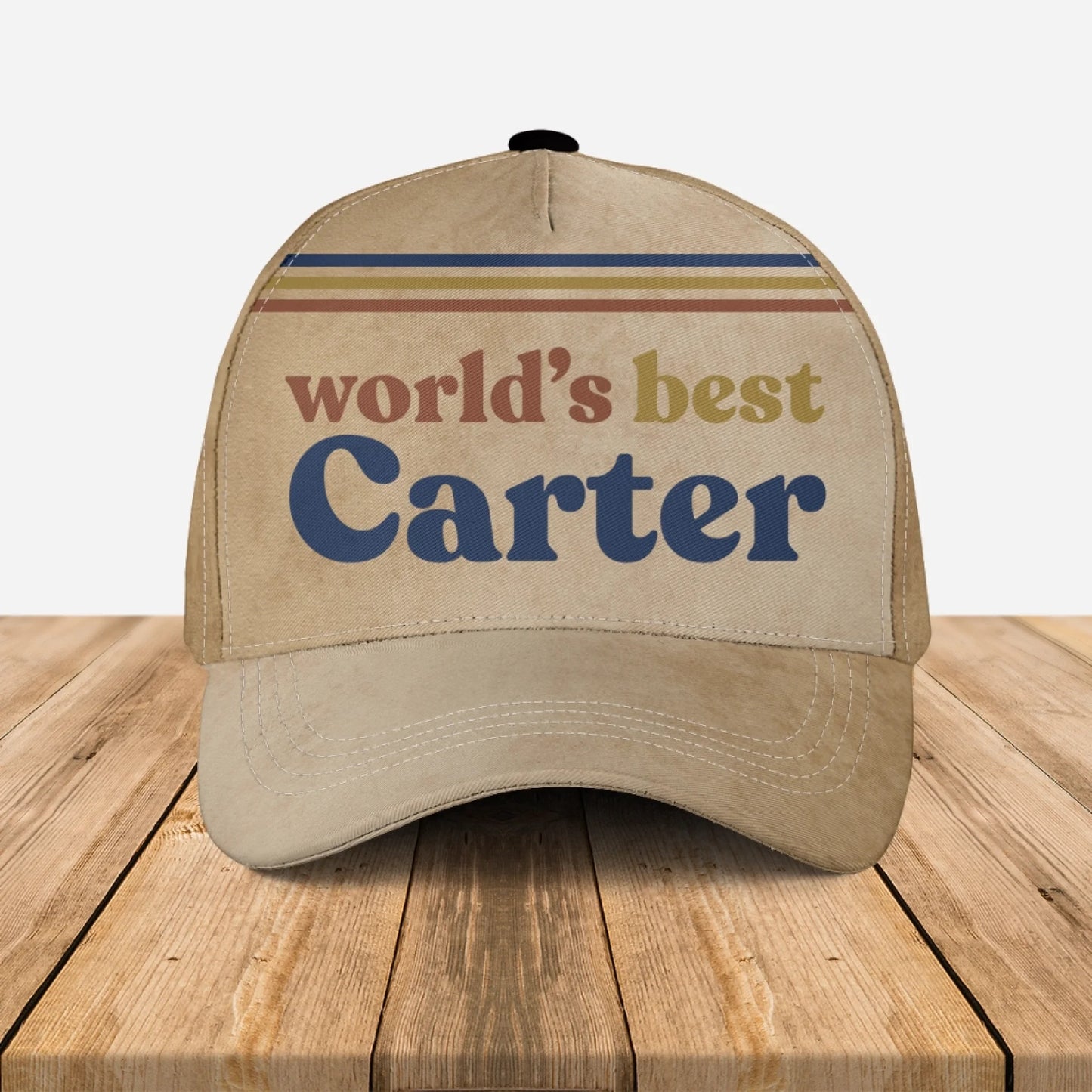 Custom Retro Photo 70s Baseball Cap For Him – Personalized Vintage Photo & Name Classic Cap for Dad, Husband-3