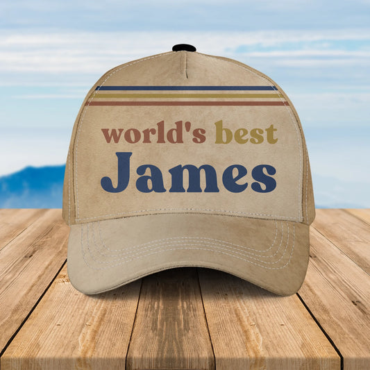 Custom Retro Photo 70s Baseball Cap For Him – Personalized Vintage Photo & Name Classic Cap for Dad, Husband