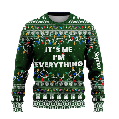 I Have Everything I Want For Christmas Sweater – It's Me I'm Everything Sweater – Couple Matching Ugly Sweater-33