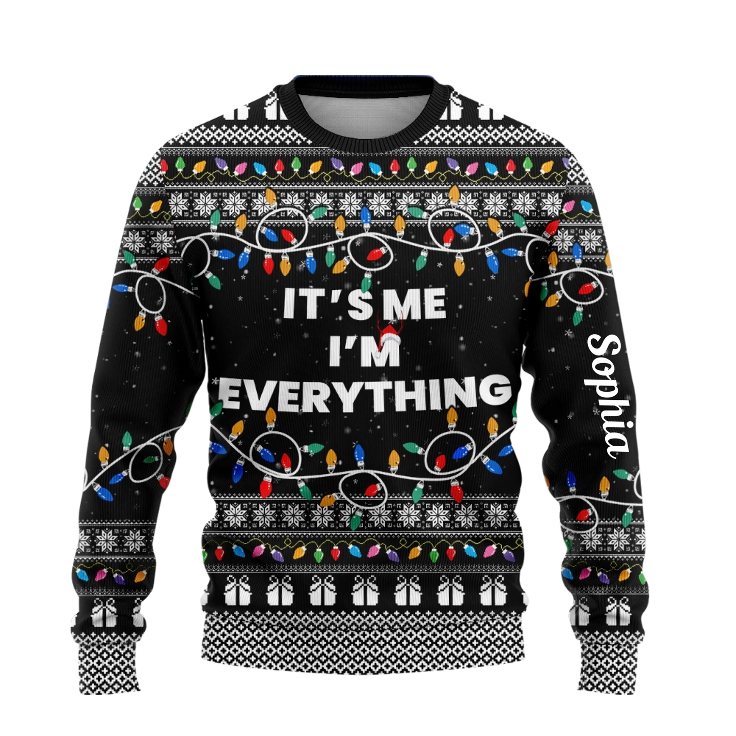 I Have Everything I Want For Christmas Sweater – It's Me I'm Everything Sweater – Couple Matching Ugly Sweater-09