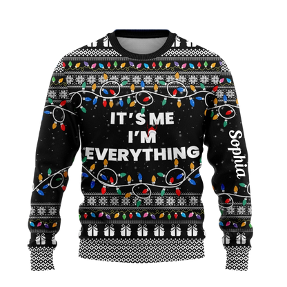 I Have Everything I Want For Christmas Sweater – It's Me I'm Everything Sweater – Couple Matching Ugly Sweater-09