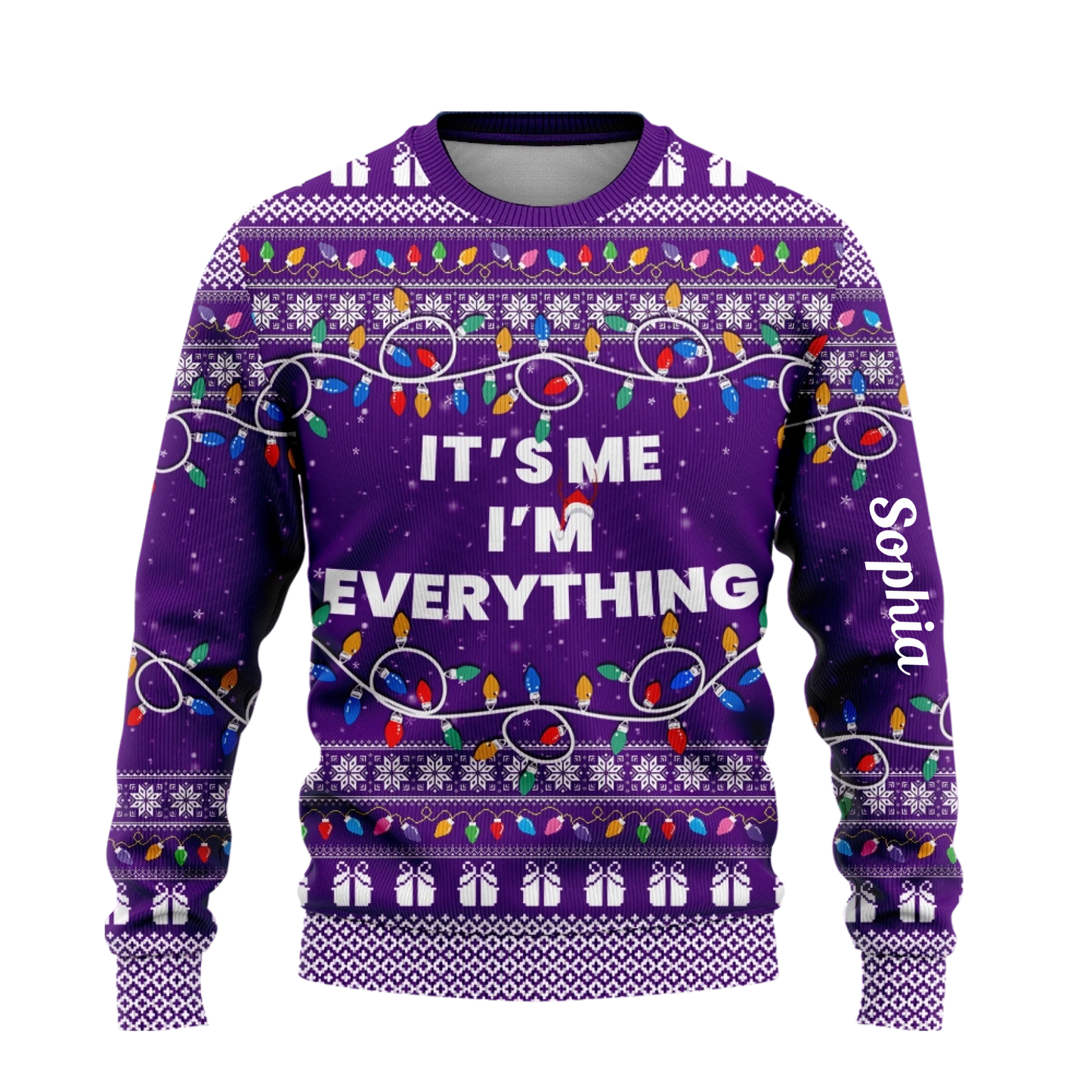 I Have Everything I Want For Christmas Sweater – It's Me I'm Everything Sweater – Couple Matching Ugly Sweater-11