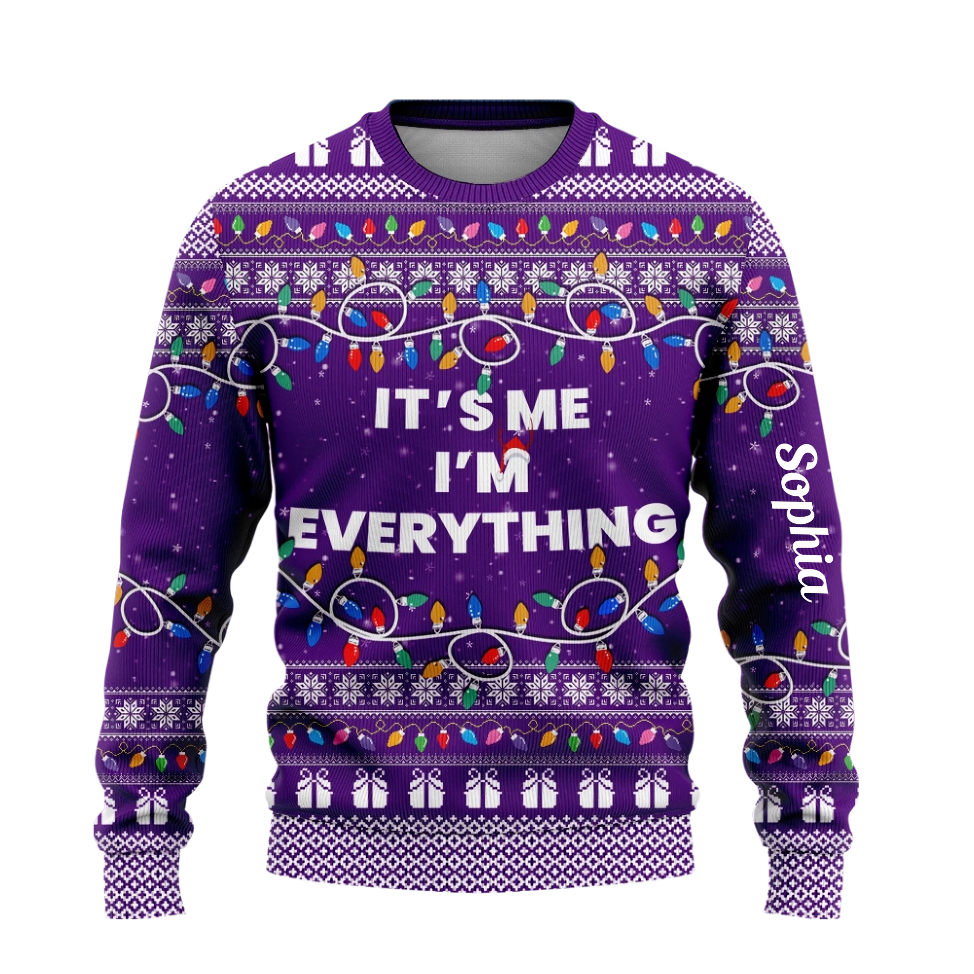 I Have Everything I Want For Christmas Sweater – It's Me I'm Everything Sweater – Couple Matching Ugly Sweater-11