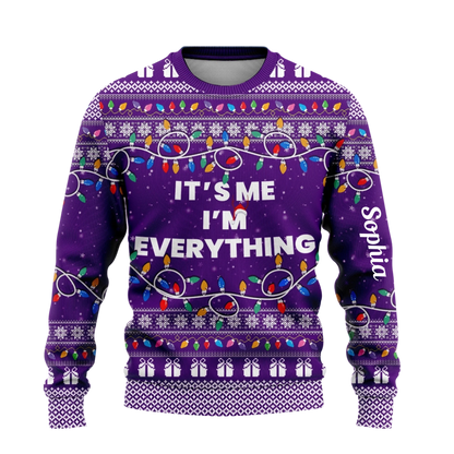 I Have Everything I Want For Christmas Sweater – It's Me I'm Everything Sweater – Couple Matching Ugly Sweater-11