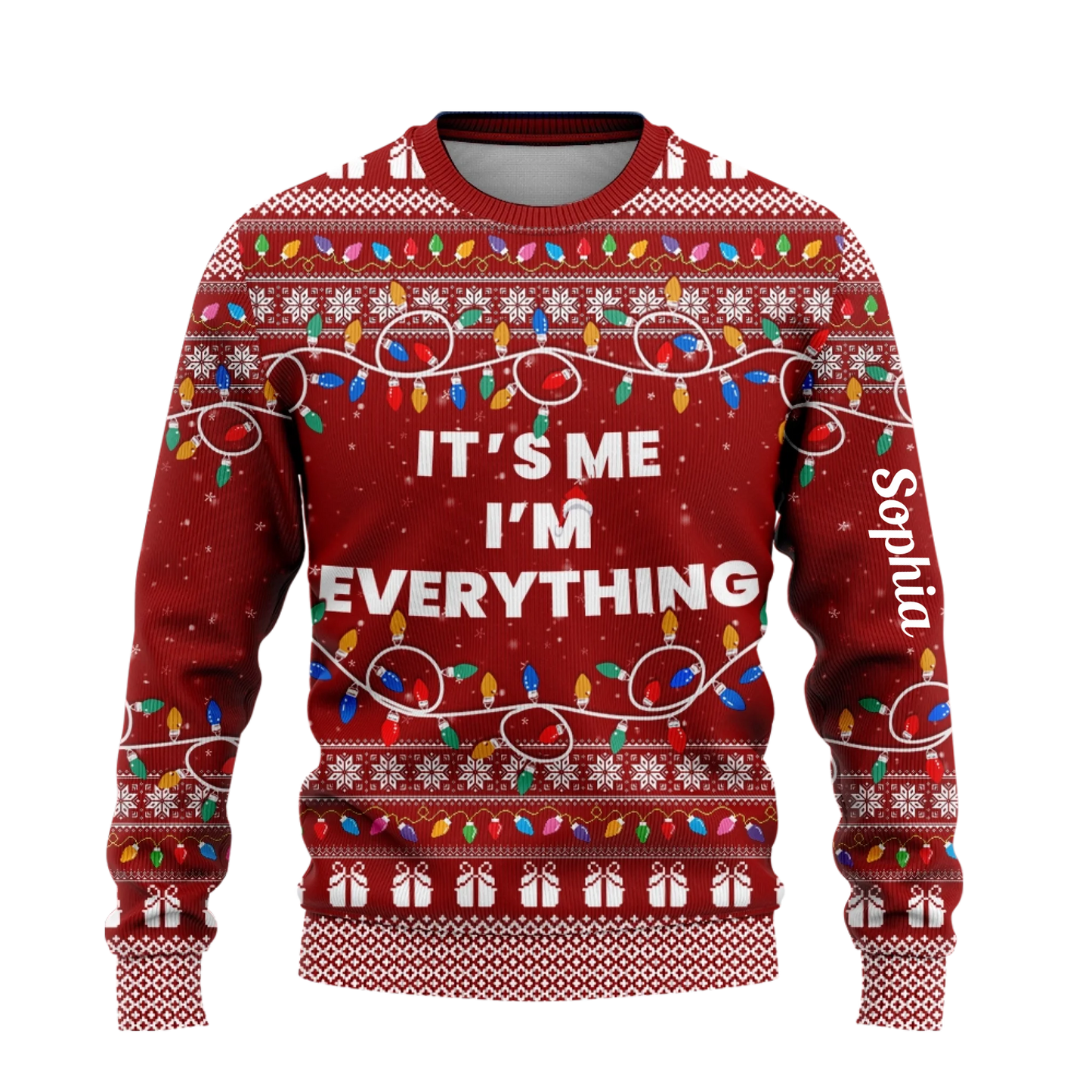 I Have Everything I Want For Christmas Sweater – It's Me I'm Everything Sweater – Couple Matching Ugly Sweater-44