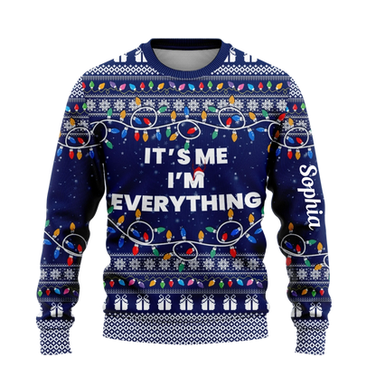 I Have Everything I Want For Christmas Sweater – It's Me I'm Everything Sweater – Couple Matching Ugly Sweater-22