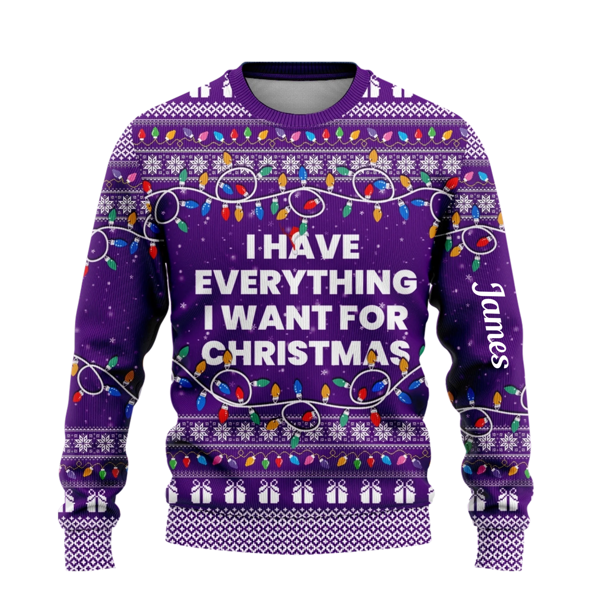 I Have Everything I Want For Christmas Sweater – It's Me I'm Everything Sweater – Couple Matching Ugly Sweater-5