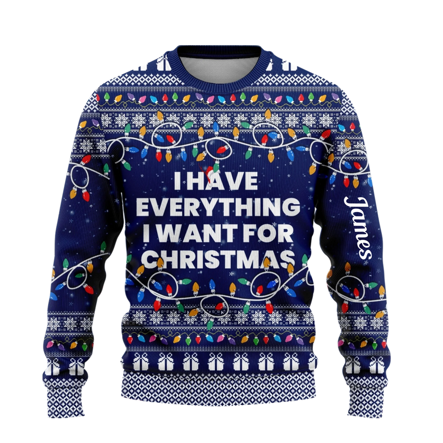 I Have Everything I Want For Christmas Sweater – It's Me I'm Everything Sweater – Couple Matching Ugly Sweater-4