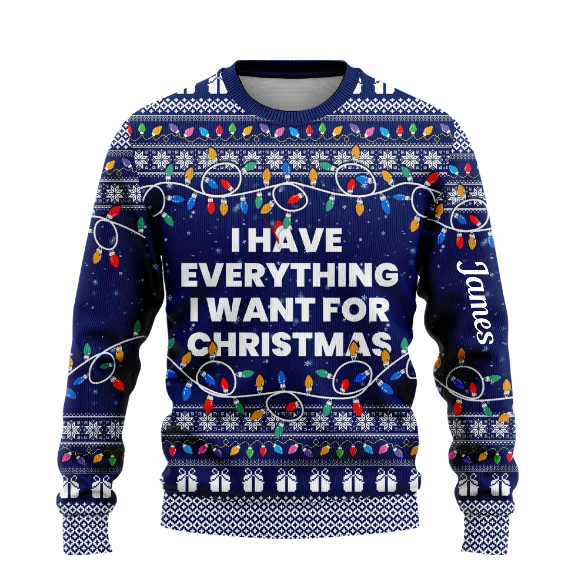 I Have Everything I Want For Christmas Sweater – It's Me I'm Everything Sweater – Couple Matching Ugly Sweater-4