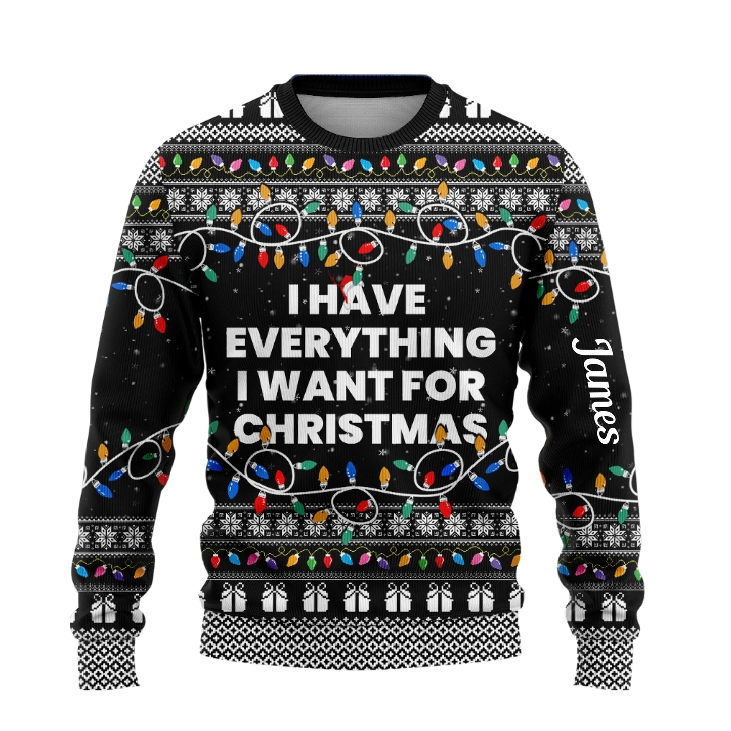 I Have Everything I Want For Christmas Sweater – It's Me I'm Everything Sweater – Couple Matching Ugly Sweater-2
