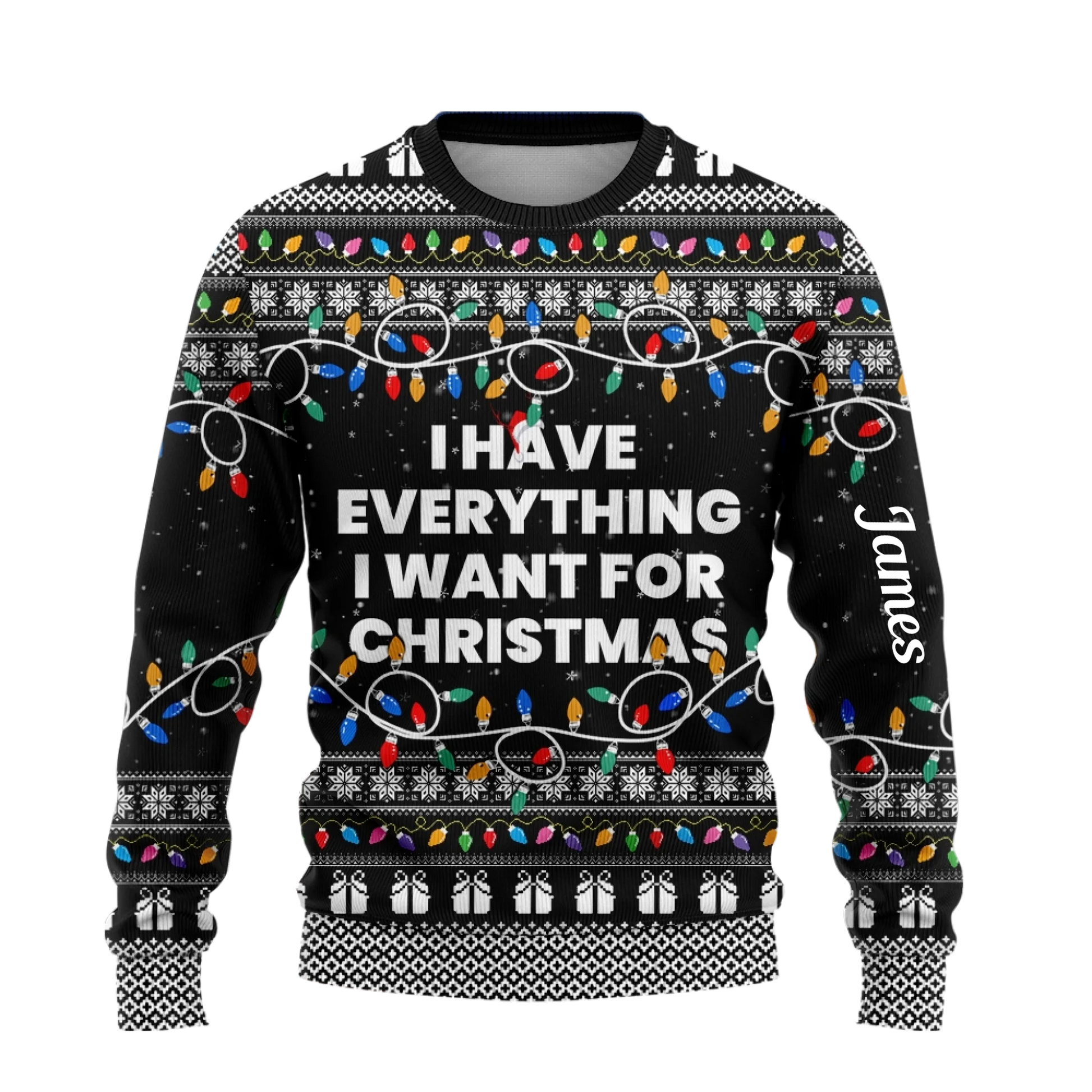 I Have Everything I Want For Christmas Sweater – It's Me I'm Everything Sweater – Couple Matching Ugly Sweater-2