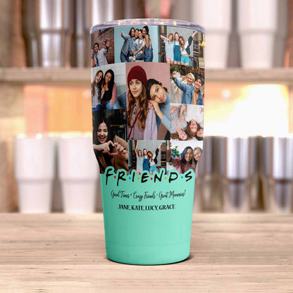 Best Friend BFF Gift From Photo Collage on Personalized Large Tumbler for Bestie