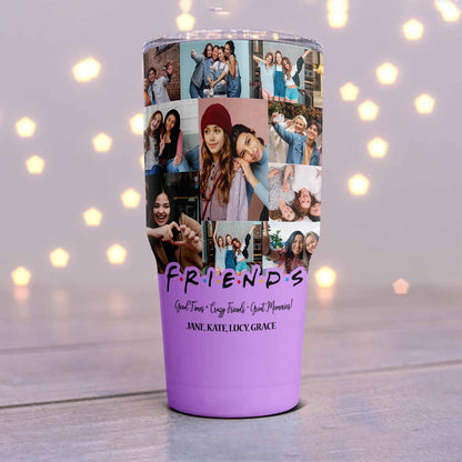 Best Friend BFF Gift From Photo Collage on Personalized Large Tumbler for Bestie