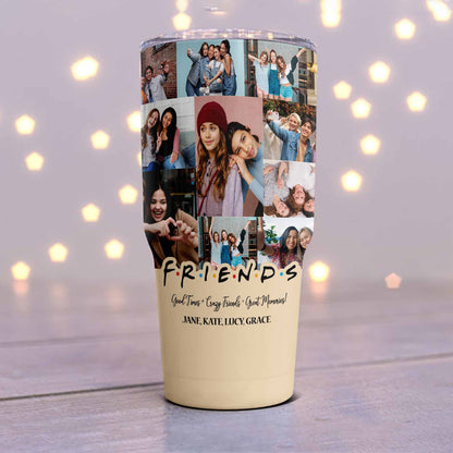 Best Friend BFF Gift From Photo Collage on Personalized Large Tumbler for Bestie