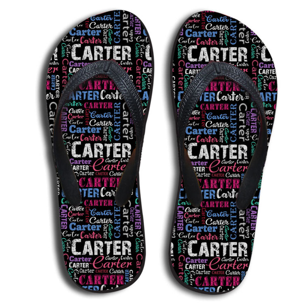 Create Your Own Flip Flop with Name on it