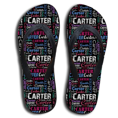 Create Your Own Flip Flop with Name on it