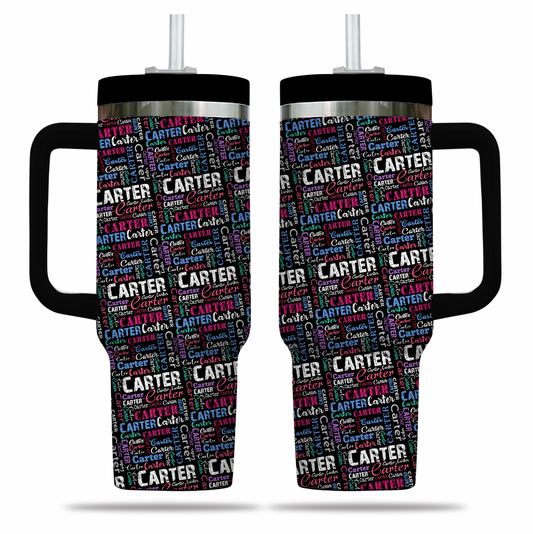 Create Your Own Personalized Large 40oz Tumbler Cup With Your Name