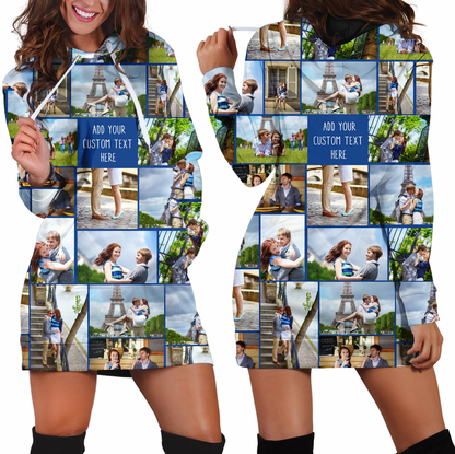 Create Your Own Hoodie Dress with Collage Photo & Text