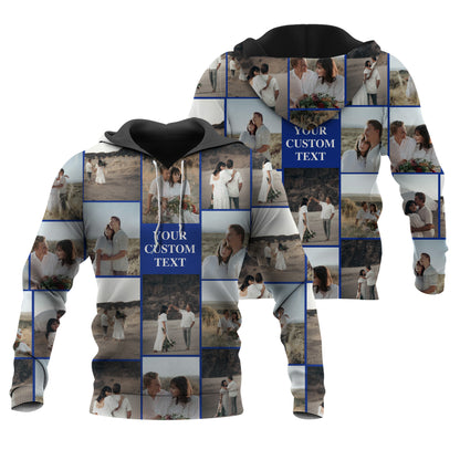 Create Your Own Hoodie with Photo Collage & Text – Custom Hoodie for Family, Friends or Couples