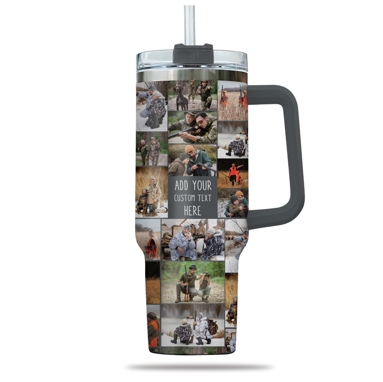 Create a Custom Collage Photo & Text on Personalized 40oz Tumbler