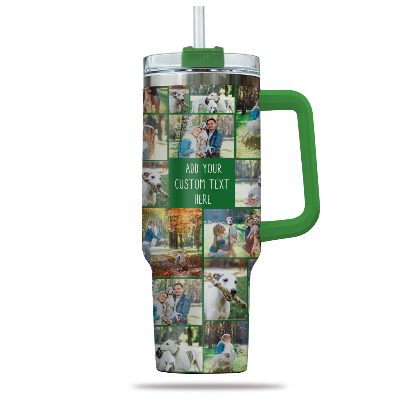 Create a Custom Collage Photo & Text on Personalized 40oz Tumbler