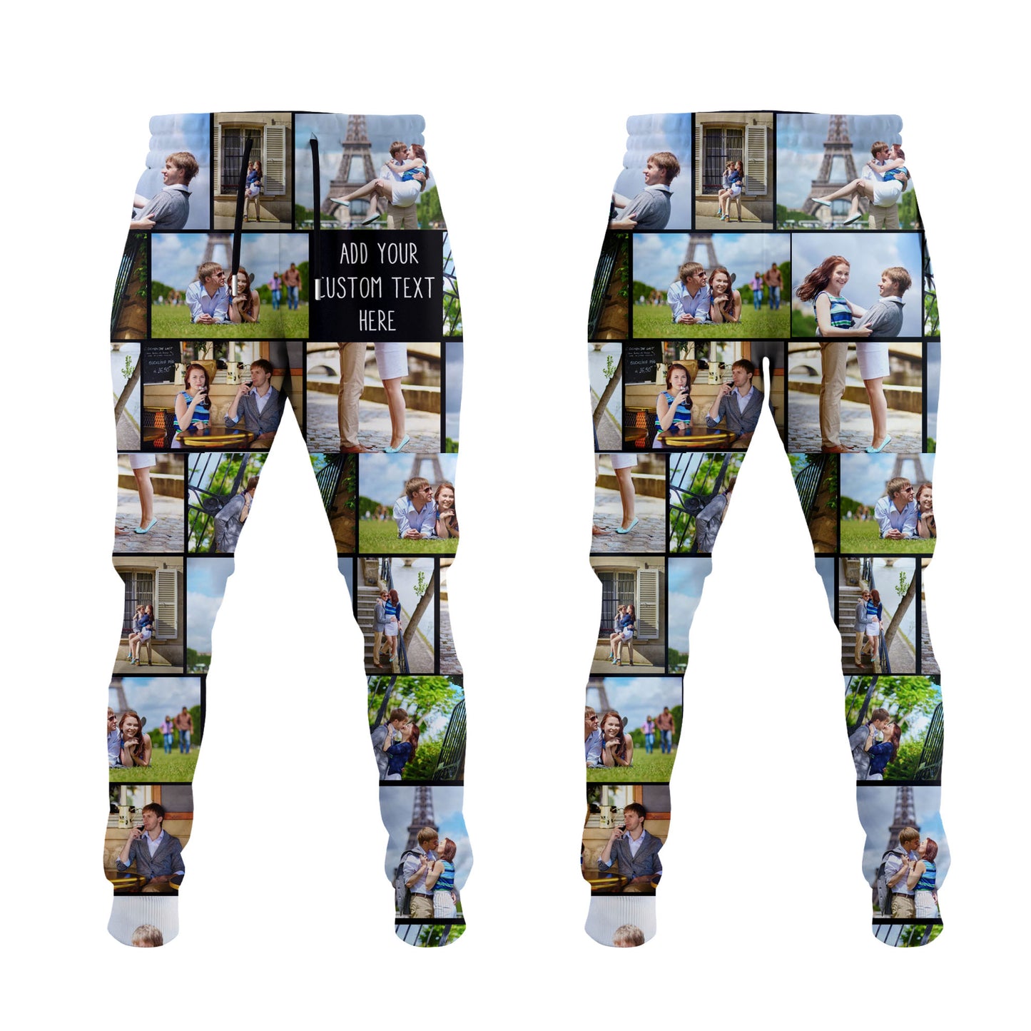 Create a Custom Collage Photo & Text on Unisex Joggers