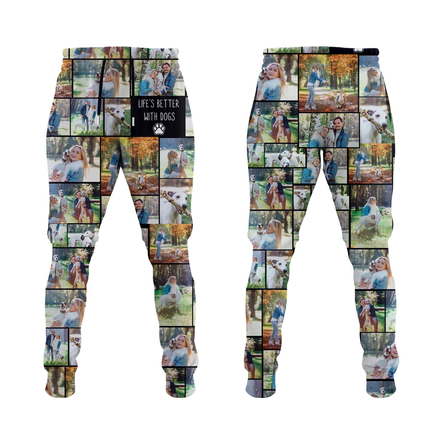 Create a Custom Collage Photo & Text on Unisex Joggers