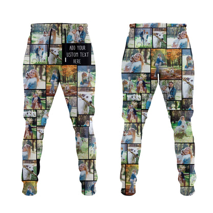 Create a Custom Collage Photo & Text on Unisex Joggers