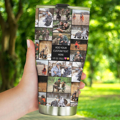 Create a Gift for Dad Grandpa with Collage Photo & Text on 30oz Tumbler