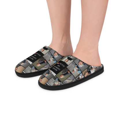 Create a Mother's Day Gift for Mom with Collage Photo & Text on In-House Slippers