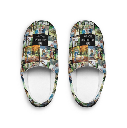 Create a Mother's Day Gift for Mom with Collage Photo & Text on In-House Slippers