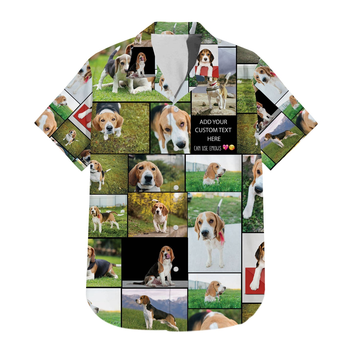 Create a Pet Cat Lovers Gift, Cat Mom Gift with Collage Photo & Text on Unisex Hawaiian Shirt