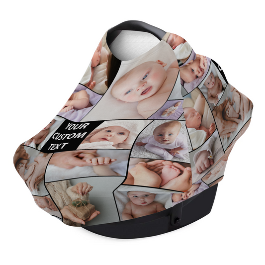 Custom Photo Baby Multi-Use Cover – Create Your Own Baby Multi-Use Cover with Collage Photo & Text