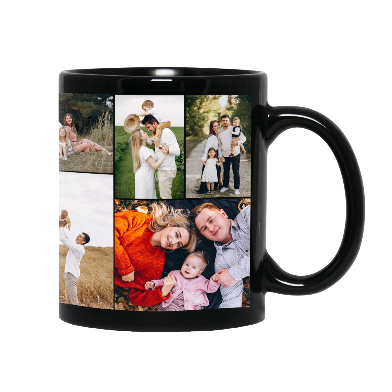 Custom Photo Collage Mug – Personalized Coffee Mug with Picture – Photo Mug for Mom, Dad, Family