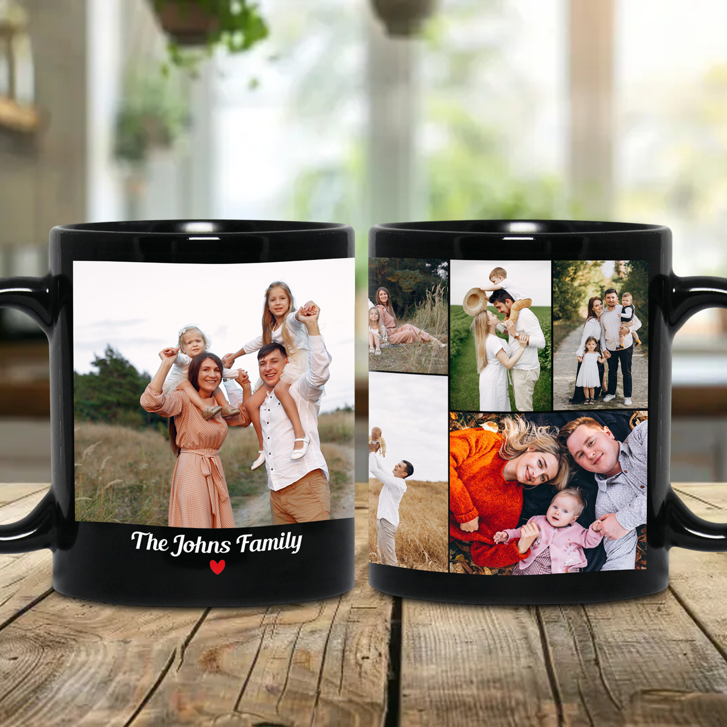 Custom Photo Collage Mug – Personalized Coffee Mug with Picture – Photo Mug for Mom, Dad, Family