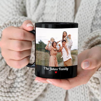 Custom Photo Collage Mug – Personalized Coffee Mug with Picture – Photo Mug for Mom, Dad, Family