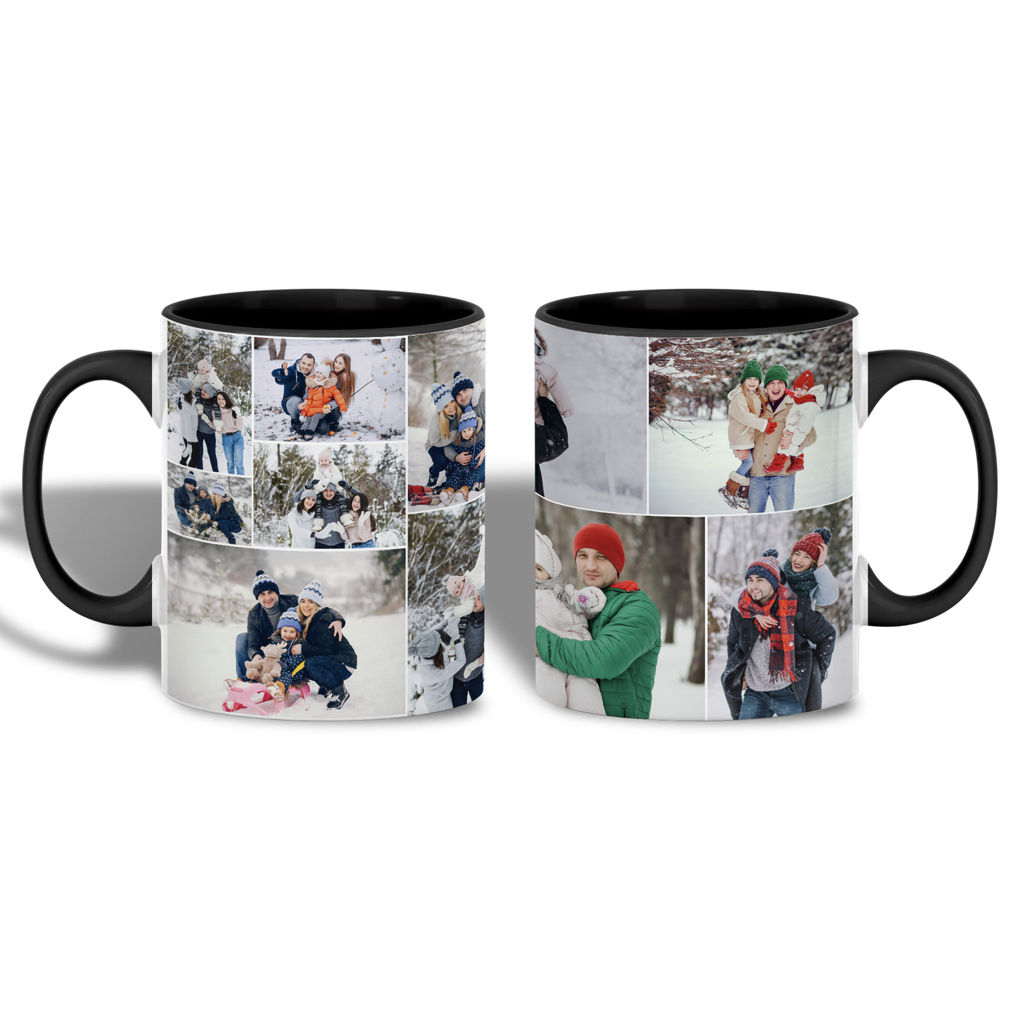 Custom Photo Collage Photo Coffee Mug – Personalized Mug for Mom, Dad, Family, Couples