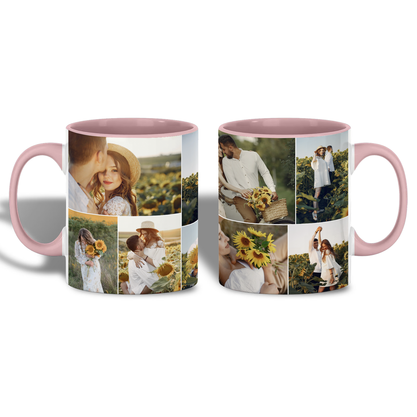 Custom Photo Collage Photo Coffee Mug – Personalized Mug for Mom, Dad, Family, Couples