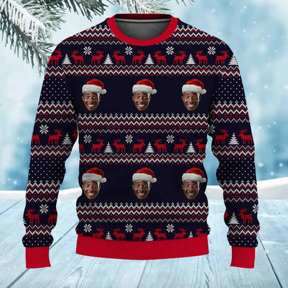 Custom Ugly Sweater For Christmas Ugly Christmas Sweater with Your Face Photo for Men & Women