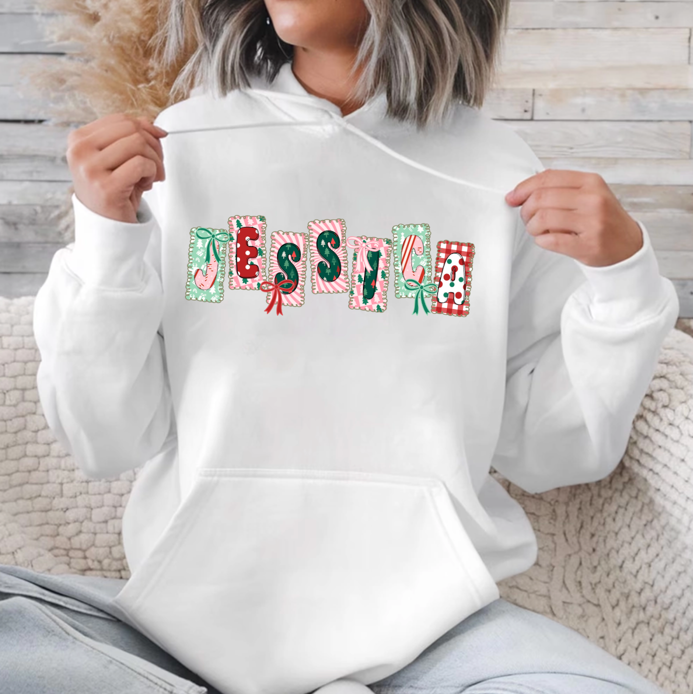 Custom Name Christmas Shirts – Personalized Christmas Tee – Christmas Festive Holiday Shirts