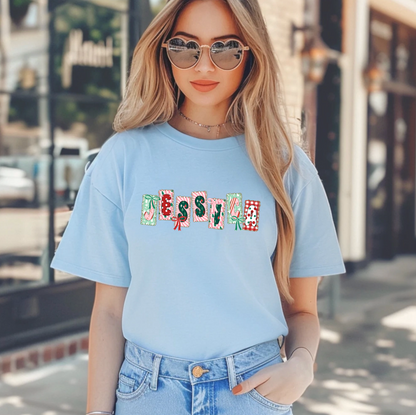 Custom Name Christmas Shirts – Personalized Christmas Tee – Christmas Festive Holiday Shirts