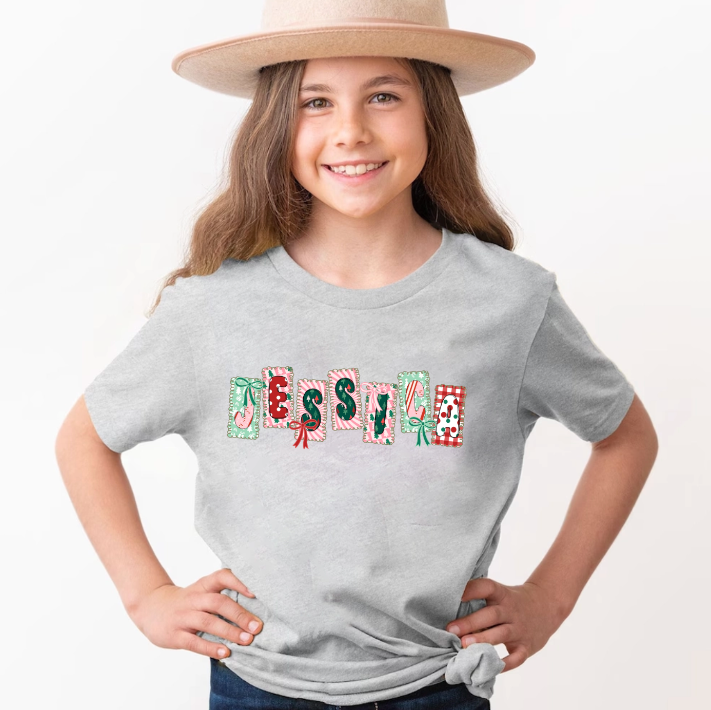 Custom Name Christmas Shirts – Personalized Christmas Tee – Christmas Festive Holiday Shirts