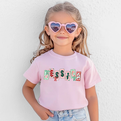 Custom Name Christmas Shirts – Personalized Christmas Tee – Christmas Festive Holiday Shirts