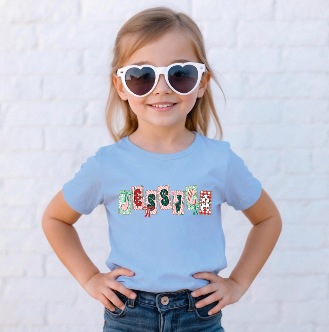 Custom Name Christmas Shirts – Personalized Christmas Tee – Christmas Festive Holiday Shirts