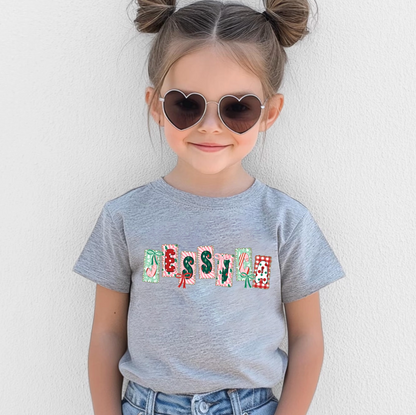 Custom Name Christmas Shirts – Personalized Christmas Tee – Christmas Festive Holiday Shirts