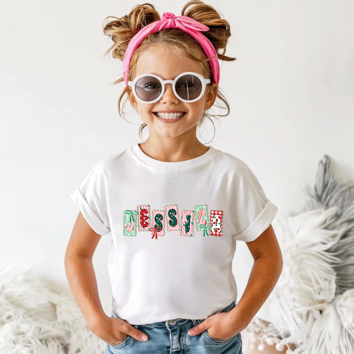 Custom Name Christmas Shirts – Personalized Christmas Tee – Christmas Festive Holiday Shirts