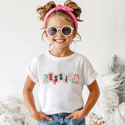Custom Name Christmas Shirts – Personalized Christmas Tee – Christmas Festive Holiday Shirts