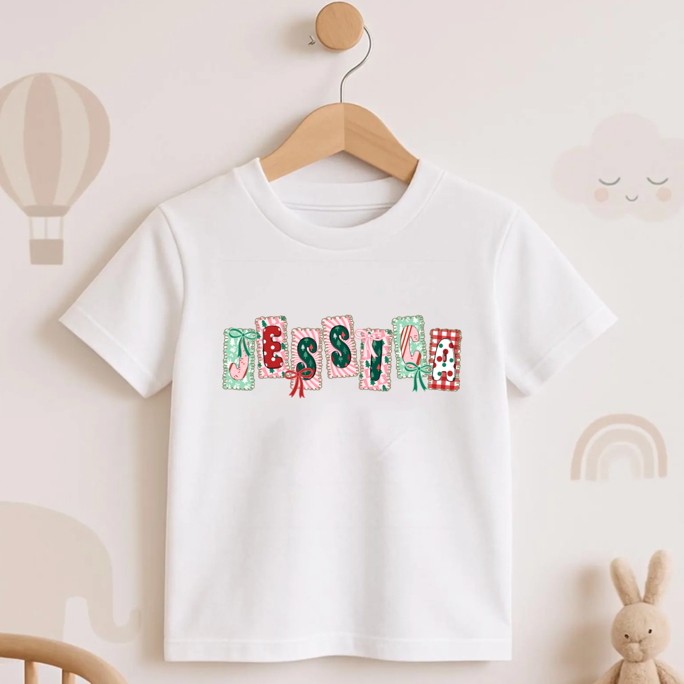 Custom Name Christmas Shirts – Personalized Christmas Tee – Christmas Festive Holiday Shirts