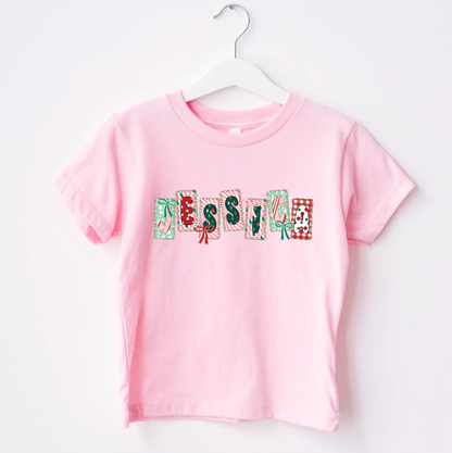 Custom Name Christmas Shirts – Personalized Christmas Tee – Christmas Festive Holiday Shirts